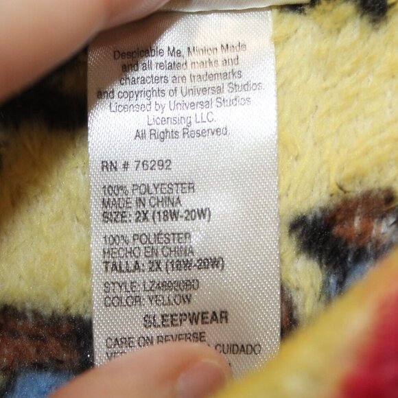 Despicable Me Minion Pajama Pants Size 2X - Picture 8 of 8